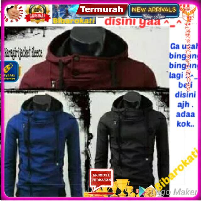 ORMANO JAKET HARAGIRI NEW COLOUR JAKET HARAKIRI FLEECE COSPLAY ANIME LOVER JAPAN JAPANESE