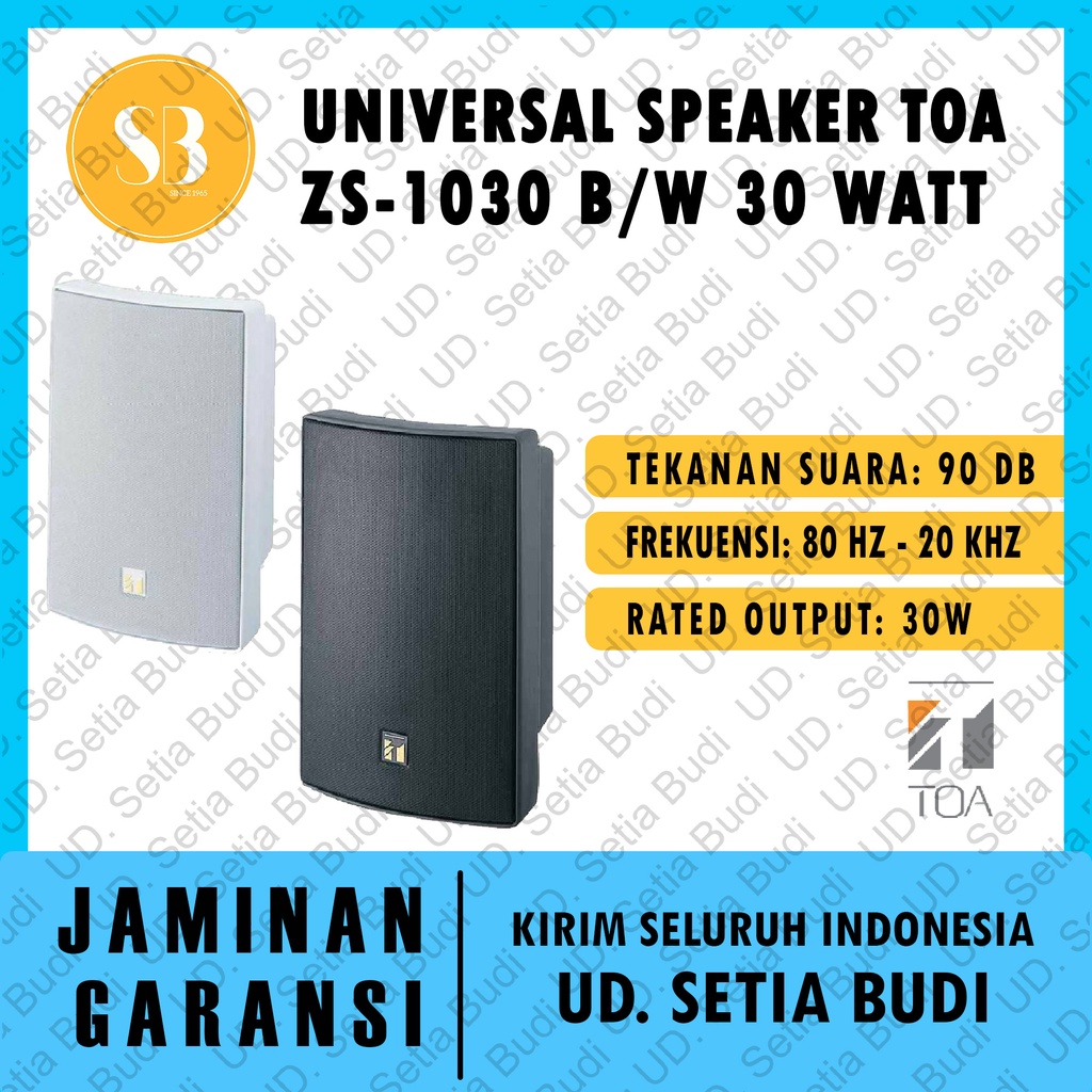 TOA Universal Speaker ZS-1030 B/W 30 Watt