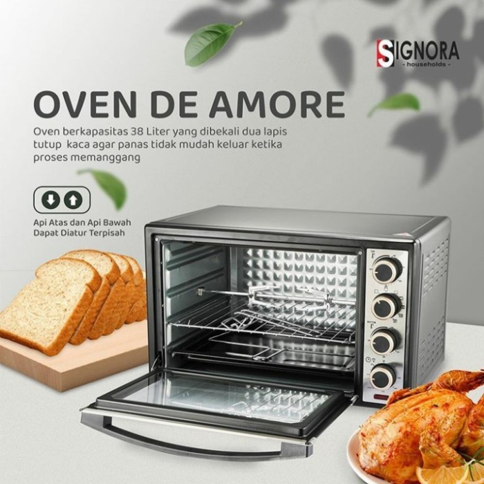 Oven Signora De Amore Kapasitas 38 Liter Garansi Resmi