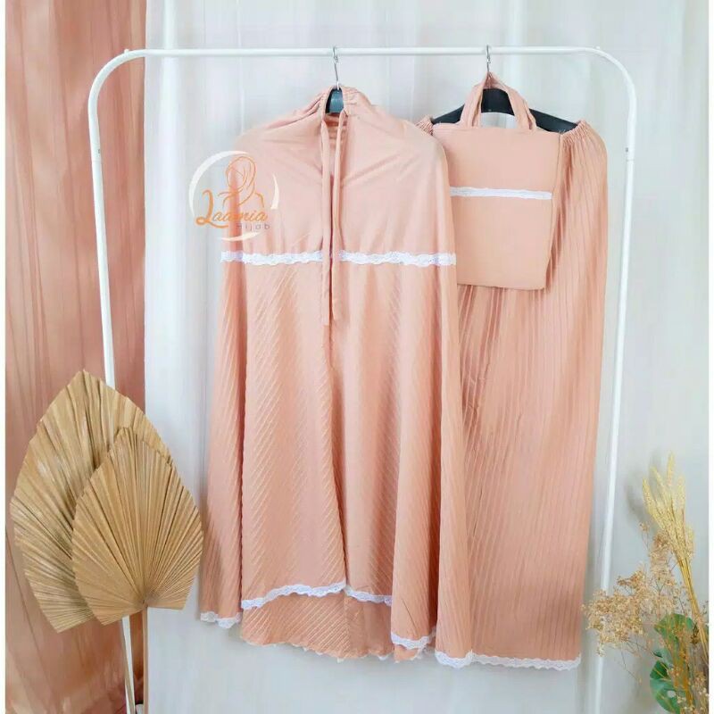 mukena wanita dewasa jumbo plisket mewah 2021 bahan adem/mukenah wanita