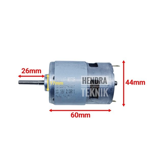 DISKON RS-775 DINAMO DC 18V MOTOR DC RS775 GEAR SPAREPART BOR