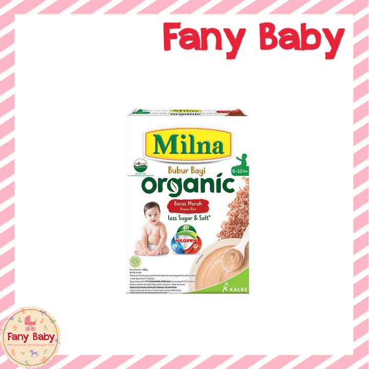 MILNA BUBUR BAYI ORGANIC 6-12BLN 120GR