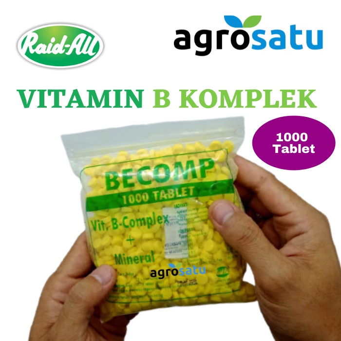 Jual Becomp 1000 Tablet Vitamin B Complex Hewan Sapi Kambing Domba ...