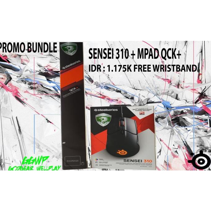 BUNDLE MOUSE STEELSERIES SENSEI 310 + QcK+(PLUS)