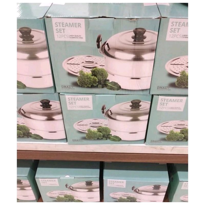 PANCI Dinasty Cookware Set Steamer 12pcs - Stainless Steel