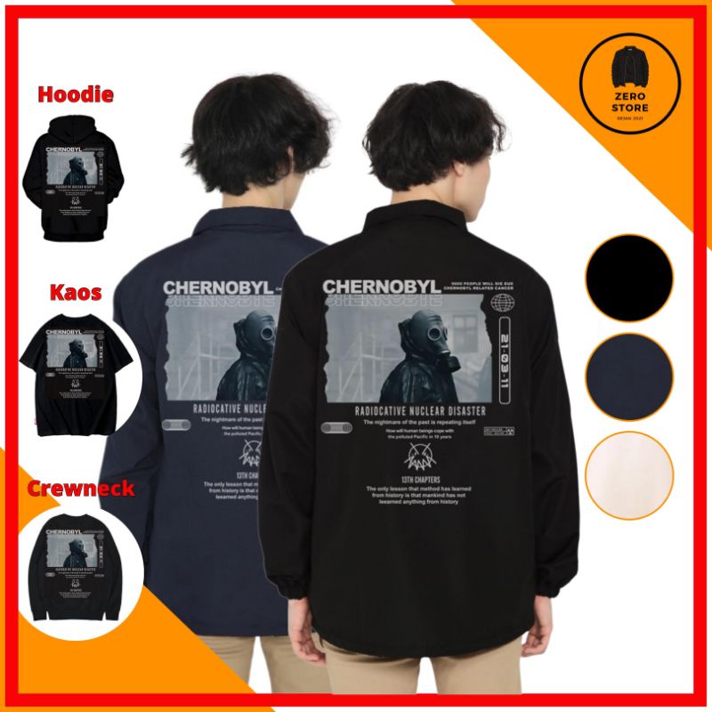 Jacket Coach Hoodie Sweater Crewneck Parasut Hitam Panjang Pria dan Wanita Import Murah