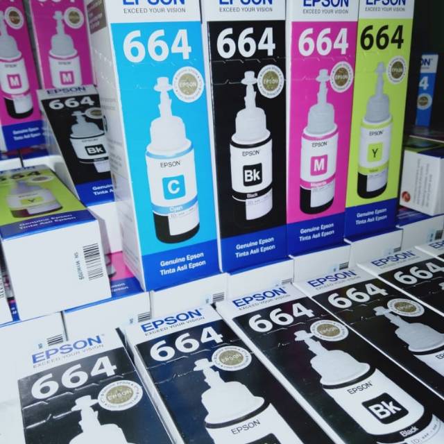 TINTA EPSON 664 SERIES L100/L110/L120/L200/L220/L300,L310,L350,L355,L360,L365,L380,L385,L405,L1300-5