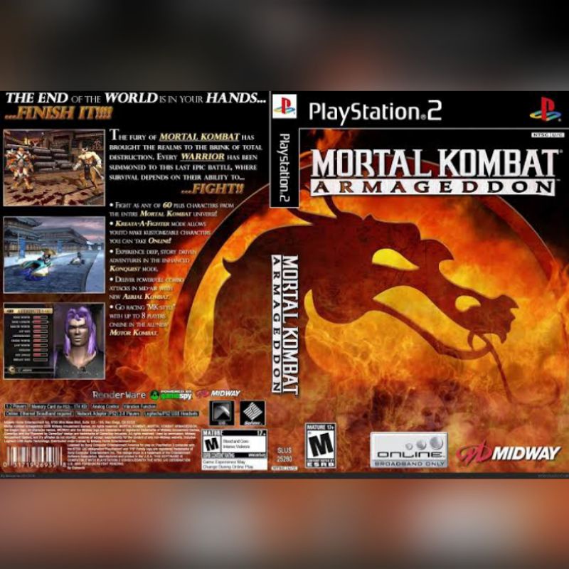 Kaset Ps2 MORTAL KOMBAT ARMAGEDDON