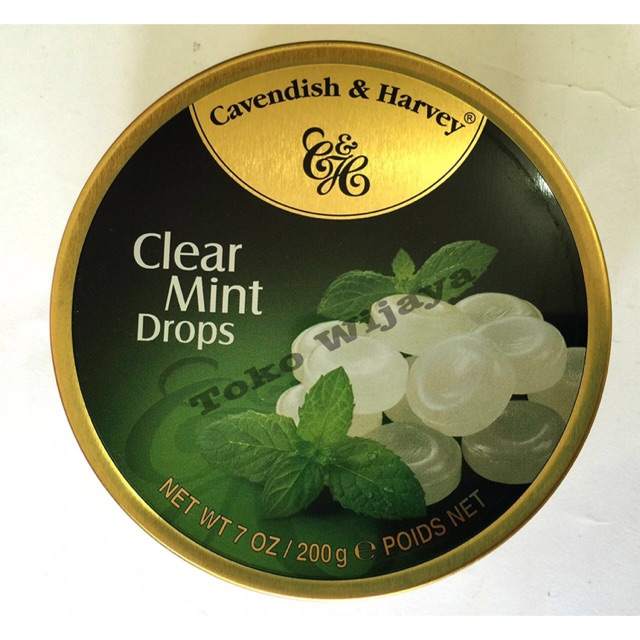 Permen Cavendish &amp; Harvey Clear Mint Drops
