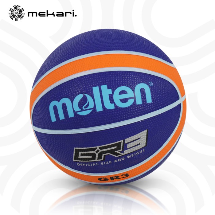 (BISA COD) Bola Basket Molten GR3 Blue ( Outdoor )