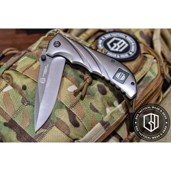 OLAHRAGA HIKING & CAMPING PISAU LIPAT TACTICAL STRIDER KNIVES FA22 MILITARY OUTDOOR EDC KNIFE