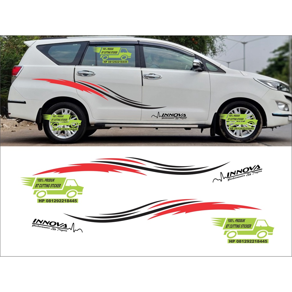 BT sticker innova sticker innova sticker toyota innova sticker mobil innova sticker list innova stri