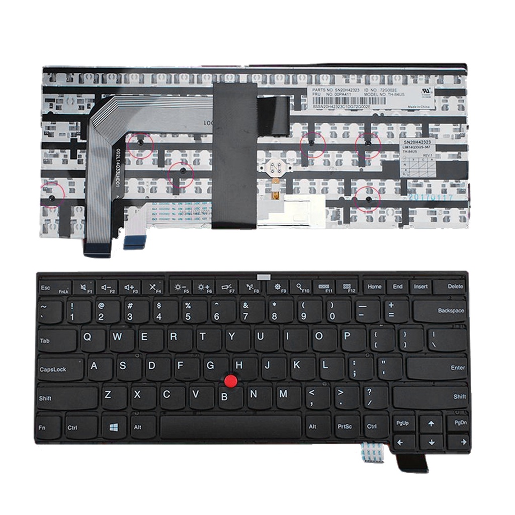 keyboard laptop lenovo thinkpad T460S T470S non Backlight