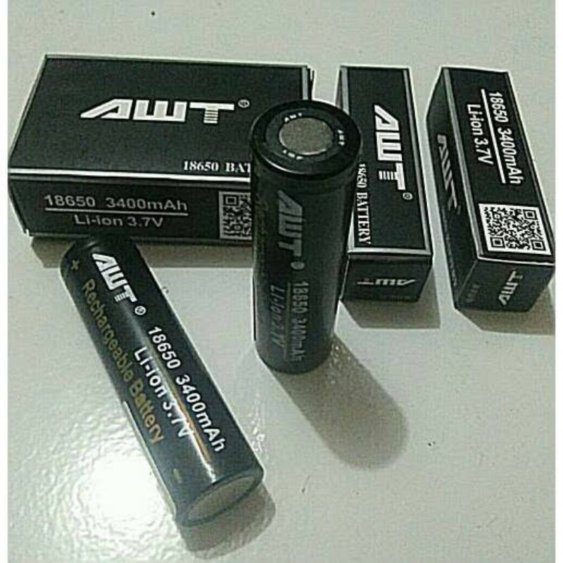 Cod BATERAI AWT HITAM 3400MAH Harga perbiji