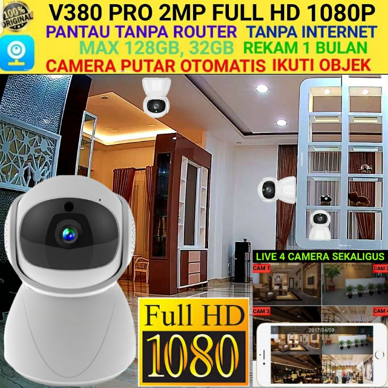 V380 PRO Ip Camera Mini 2Mp Full HD 1080p Wireless Snowman Ip Cam Cctv Wifi Indoor