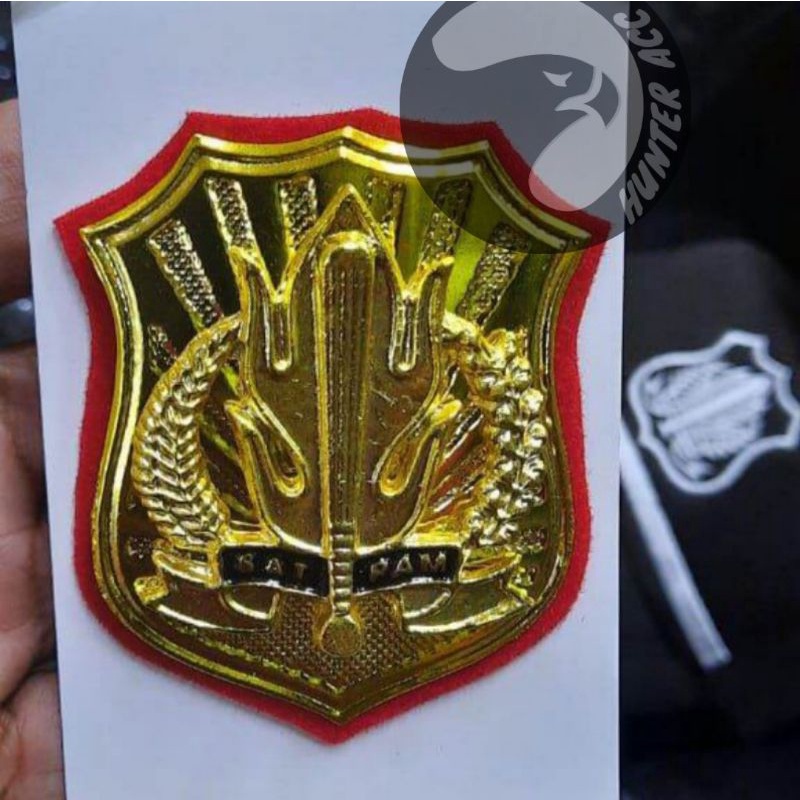 Atribut Kewenangan Satpam Kuning Besar - Pin Satpam