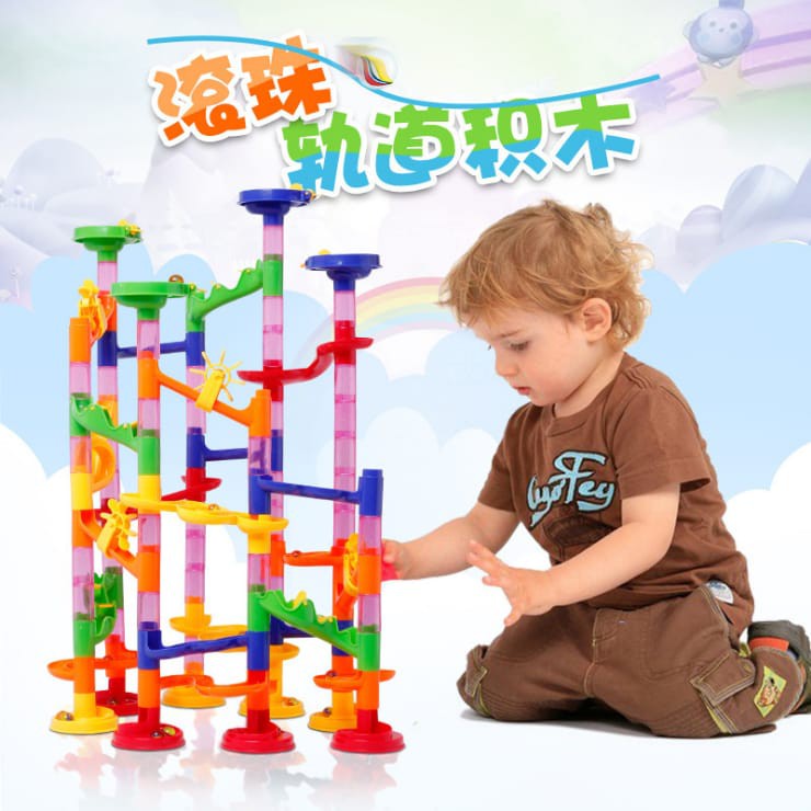 [MS]105pcs Marble Run Adventure / Mainan Rail Bola Pertualang