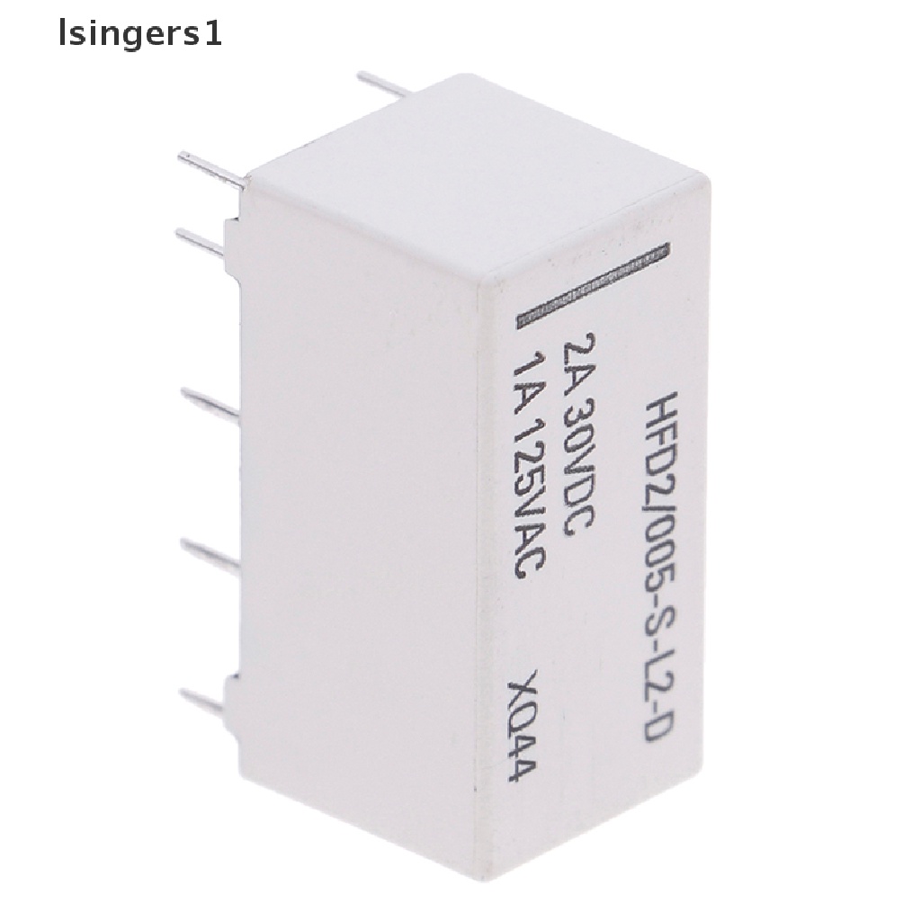 (lsingers1) Coil relay DPDT 30VDC 2A 1A 125VAC HFD2 / 005-S-L2 Real-D