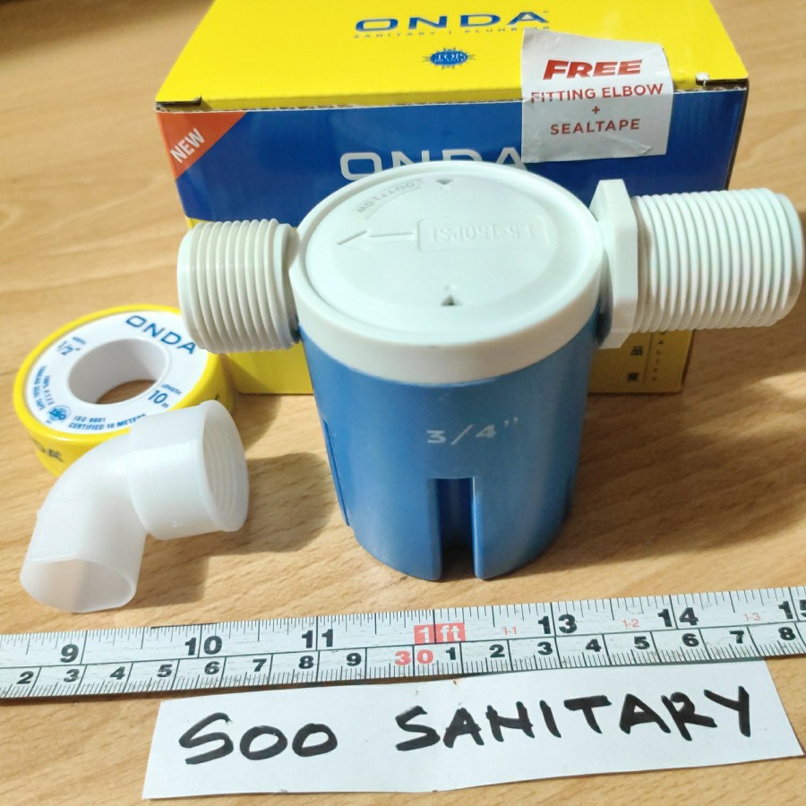 Stop Kran Otomatis 3/4" Onda Horizontal - Pelampung Otomatis Kran