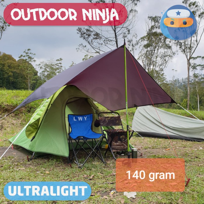 Flysheet Ultralight Treklite 1.5x2 Rain Fly Hammock Tarp 1.5x2m 20D Ringan Camping Eno Odninja —