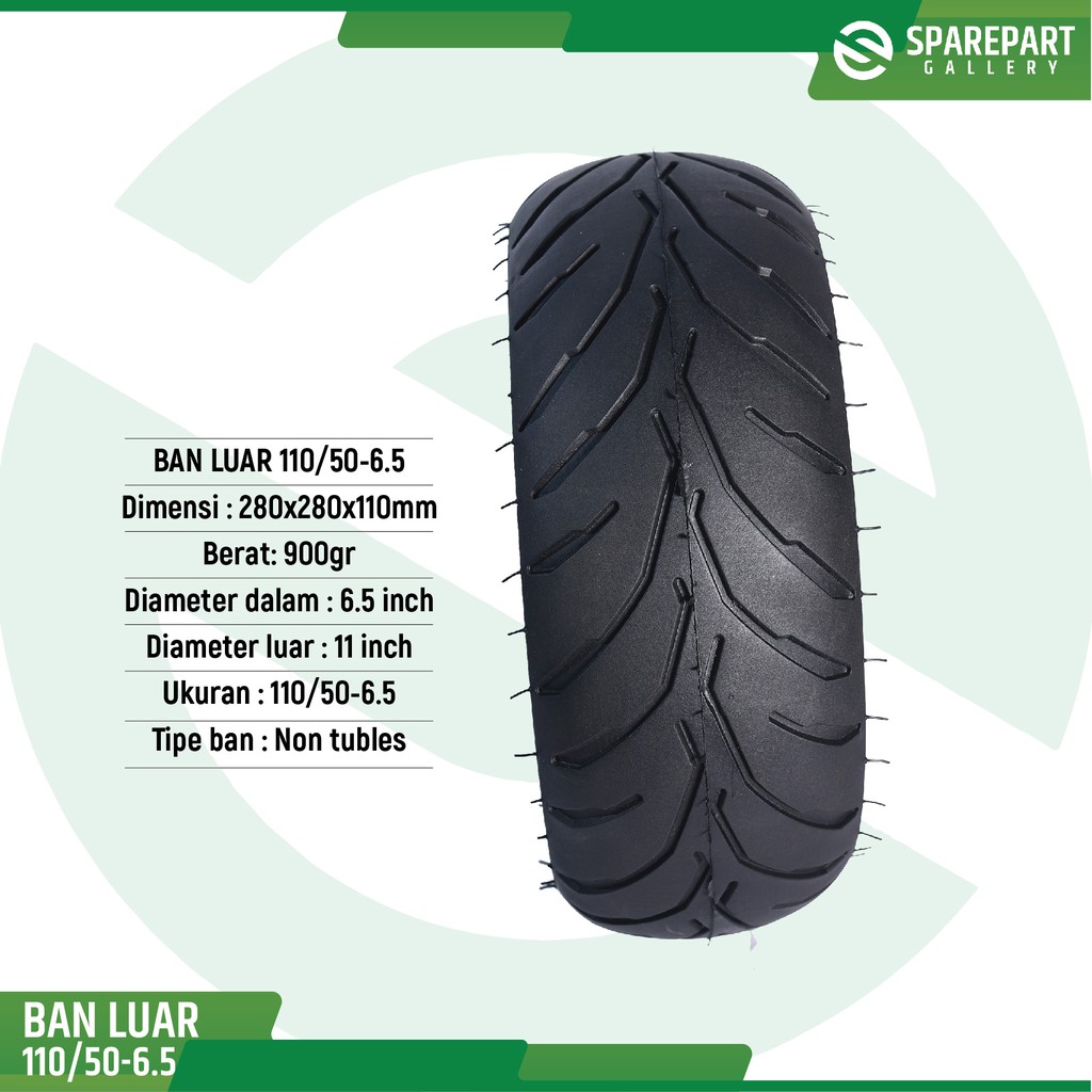 Ban luar 110/50-6.5 skuter listrik Mr.Jackie type sporty s899