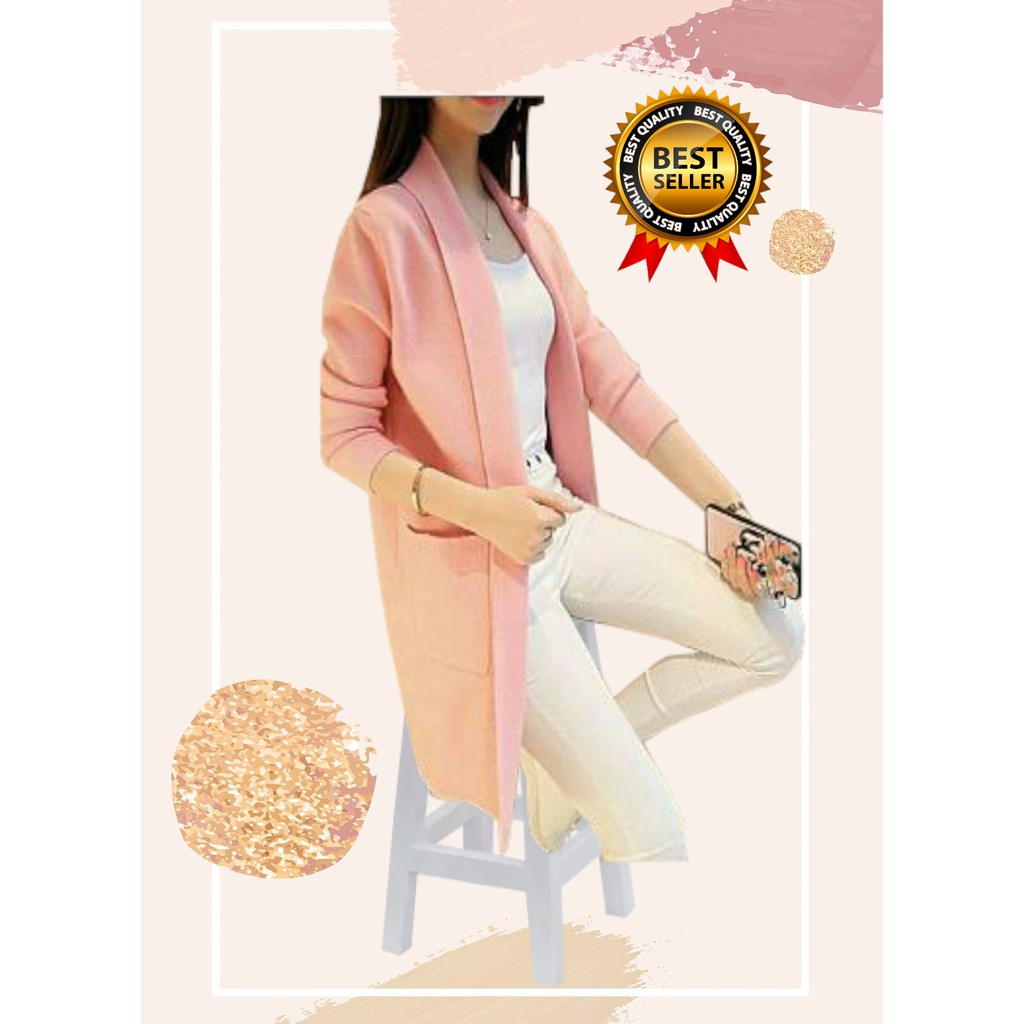 VISIONONLINE - CARDIGAN WANITA KOREAN STYLE LENGAN PANJANG / CARDIGAN WANITA / CARDIGAN BABYTERI