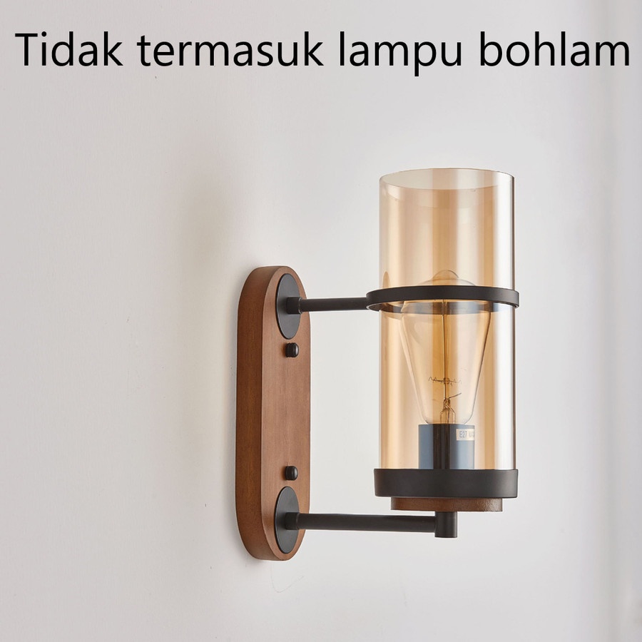 Lampu Dinding Dekorasi Rumah Vintage Wall Lamp E27 - WA315 - Brown