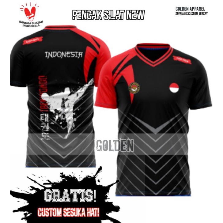 kaos jersey taekwondo/baju kaos bela diri taekwondo murah/kaos jersey taekwondo custom