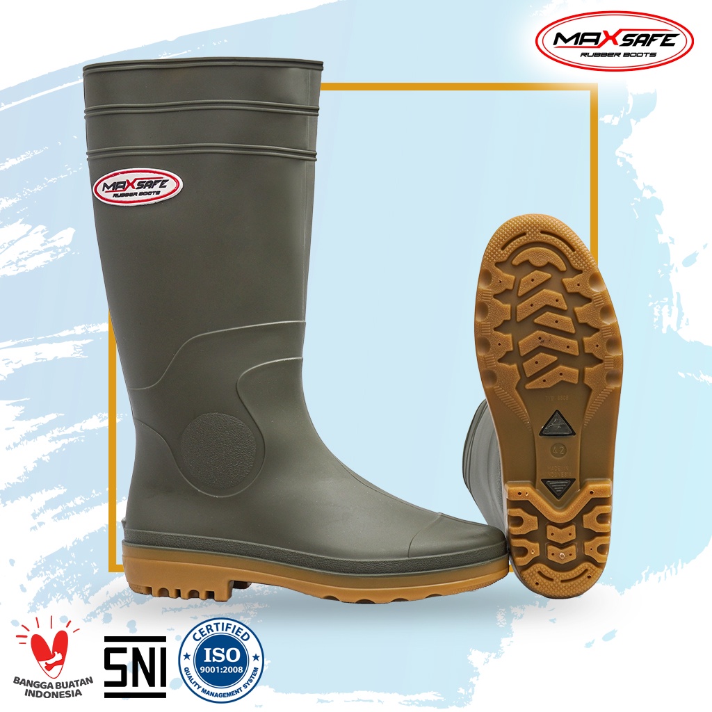 Toyobo Boots &amp; MaxSafe Boots Panjang Hijau