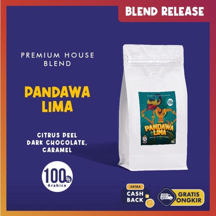 

PREMIUM! Kopi House Blend PANDAWA5 100% Biji Kopi Arabika 500gr
