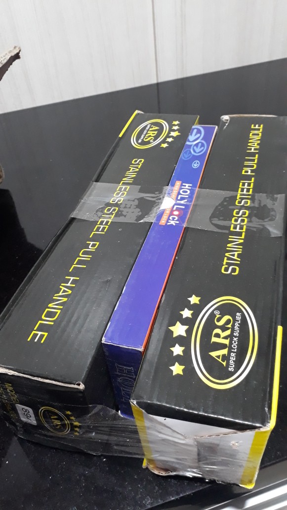 Set 4pcs Pull Handle Pintu Suling Ukir Stainless Ars 894+ Kunci Body Pelor Kunci Pintu Tarikan Pintu