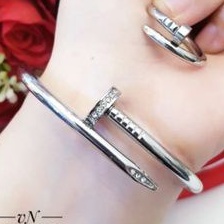 Titanium Set Gelang dan Cincin Wanita GL735