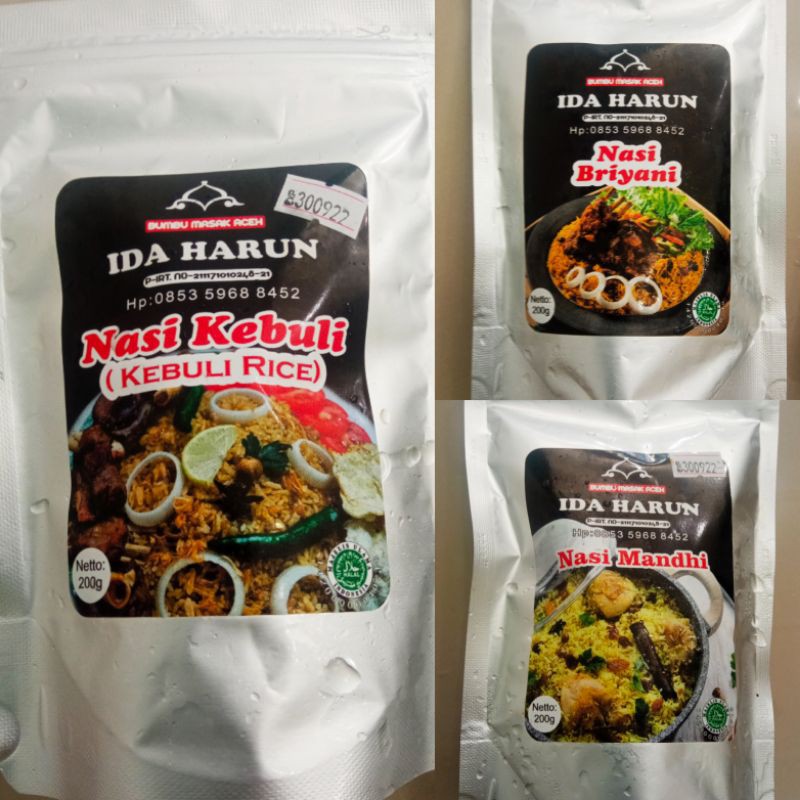 

IDA HARUN Bumbu Basah Masakan Arab | Briyani dan Kebuli