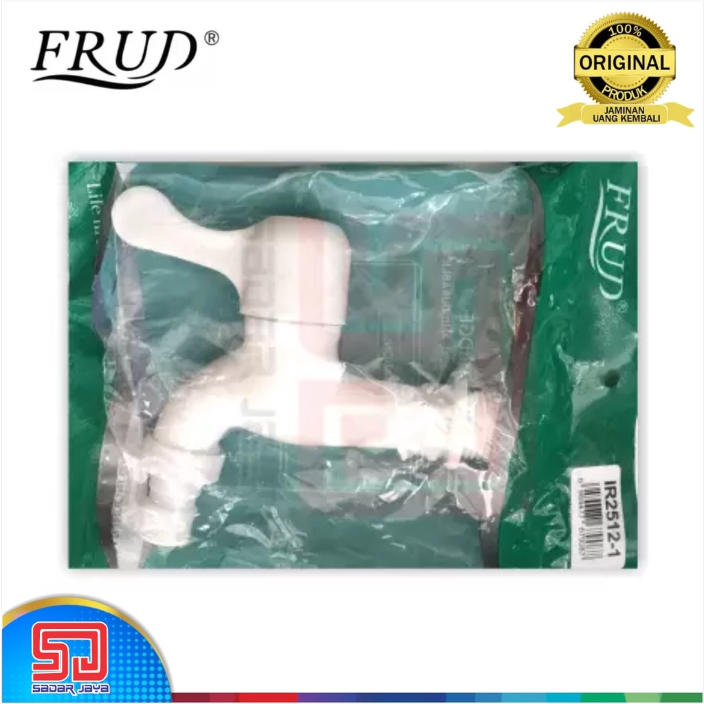 Frud IR2512-1 Keran Murah Taman PVC Plastik Kran Tembok Garden Tap 1/2&quot;
