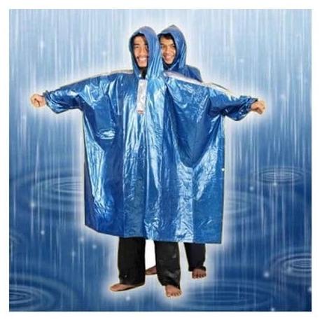 JAS HUJAN PONCHO DUA KEPALA ELMONDO 2 in 1 FUNTASTIC 708