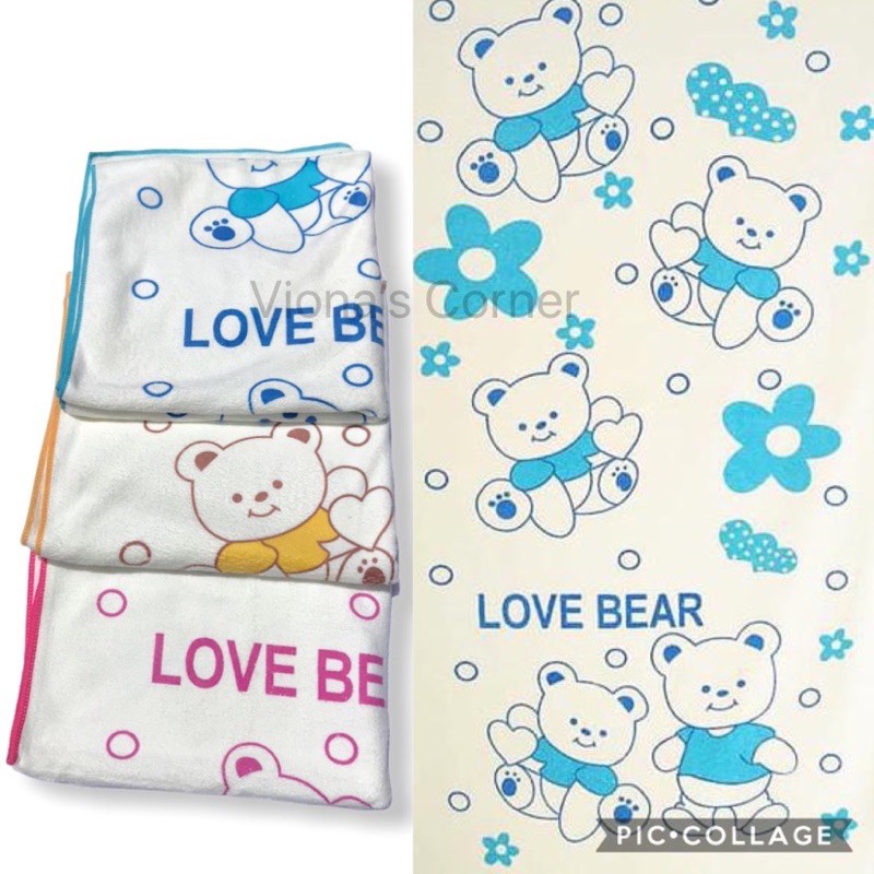 Handuk Bayi Lembut Microfiber 60x120 cm Gambar Random