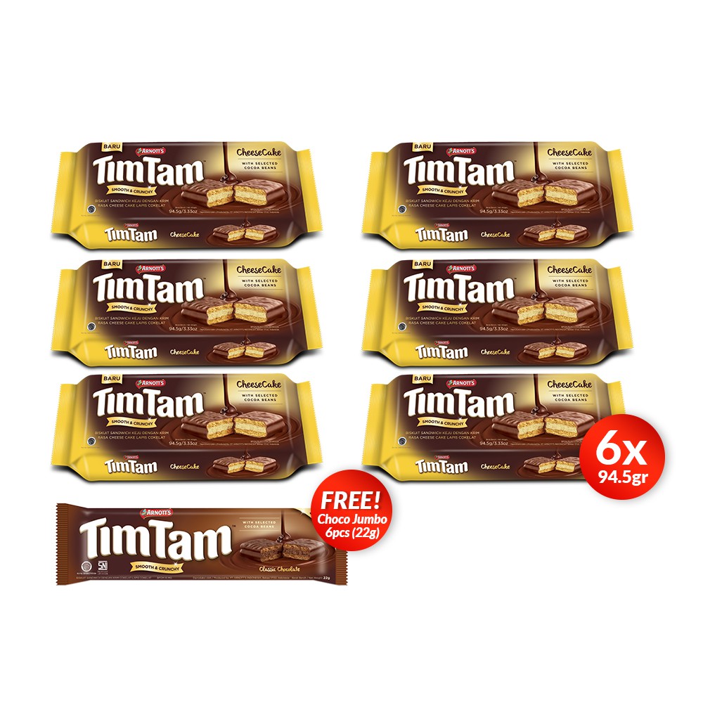 BUY 6 GET 6 Tim Tam Atlas Cheese Cake + Tim Tam Choco Jumbo Singles