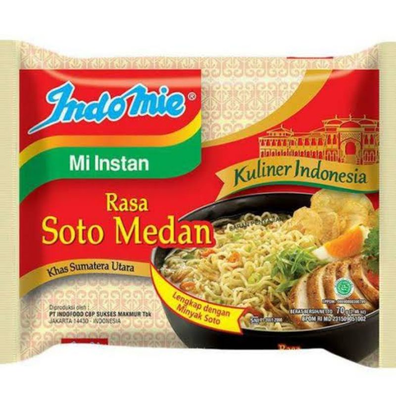 

Indomie Rasa Soto Medan 80 gram