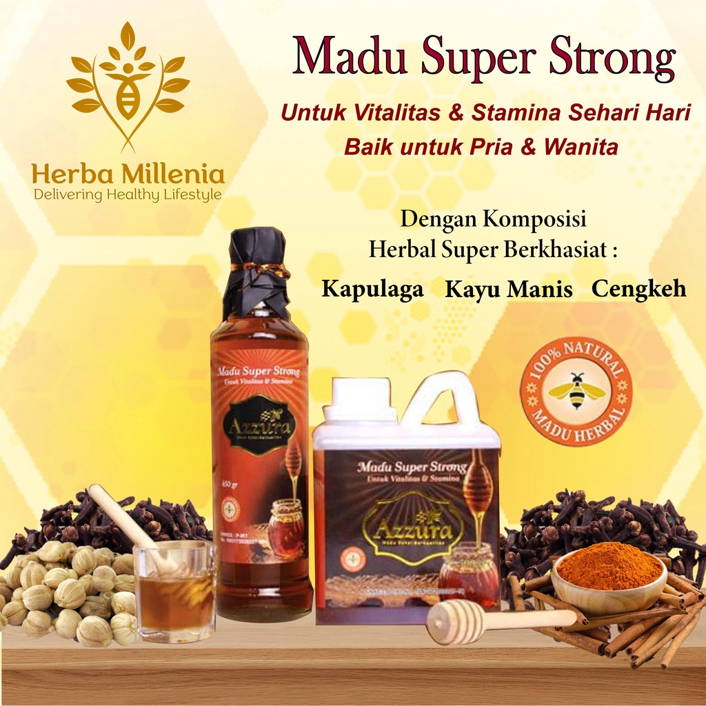 

Madu Herbal Untuk Stamina dan Energi Extra | Madu Super Strong Azzura