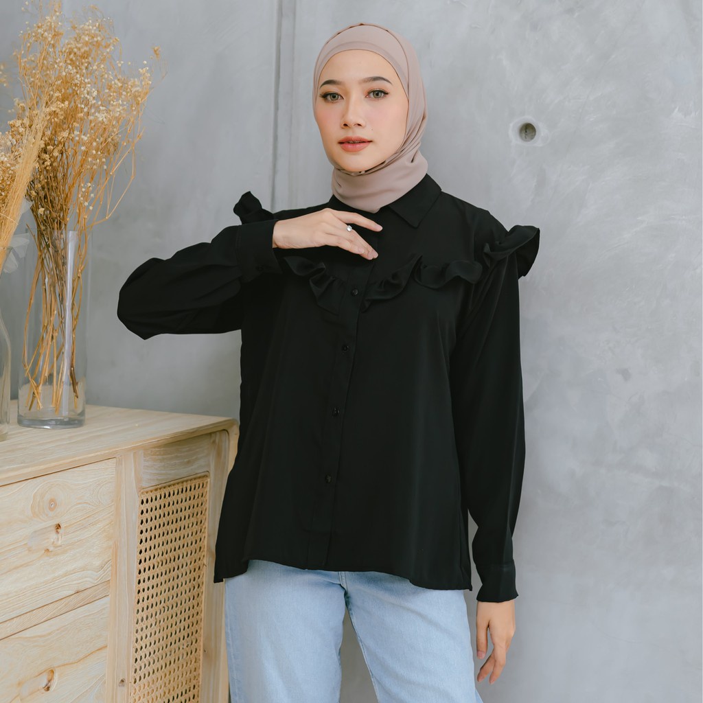 VS - Liosa Blouse Wanita | ATASAN WANITA KOREAN TOP BLOUSE CASUAL