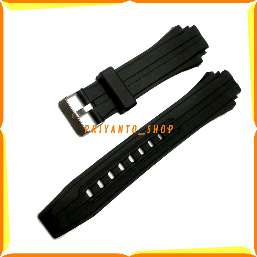 TALI JAM TANGAN SKMEI 1202 RUBBER WATCH BAND JAM AD SKMEI 1202 HITAM