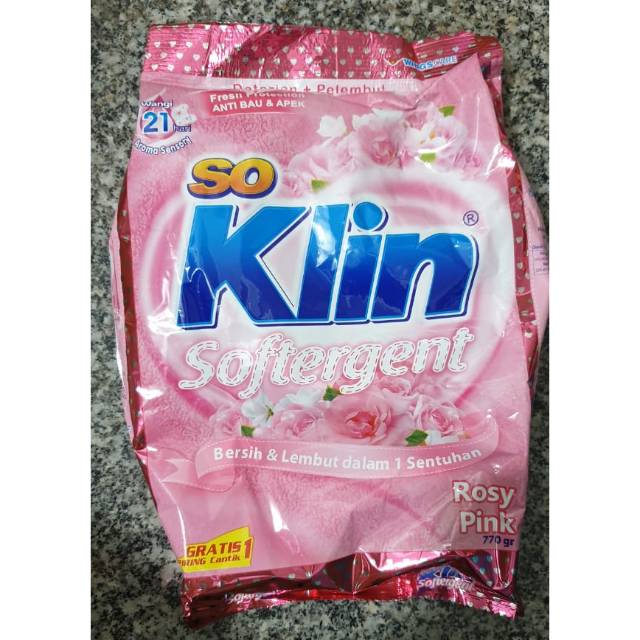 So Klin Softergent 847g / 770gr - Ready, langsung order aja