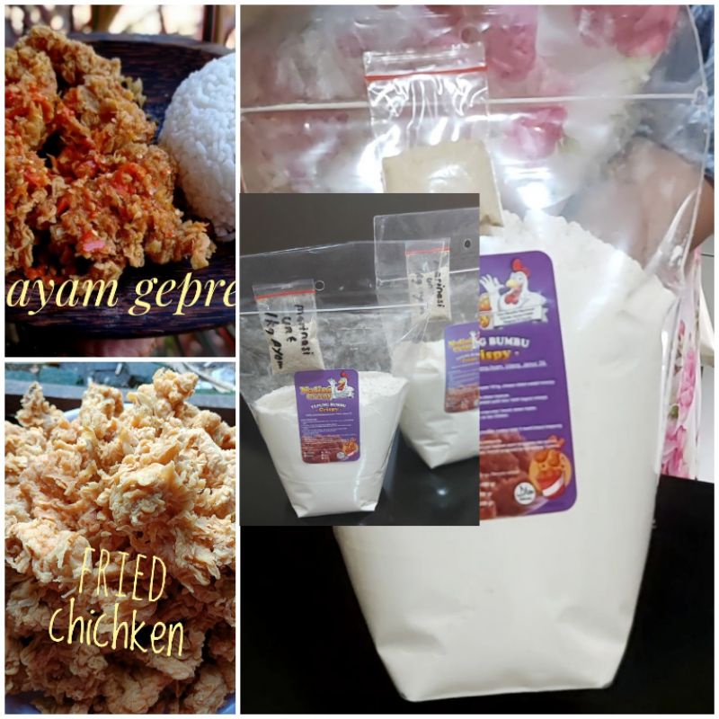 

Tepung Crispy - Tepung Ayam Crispy - Tepung Bumbu Krispy - Tepung Krispy - Tepung Kentucky - NALINI 1kg