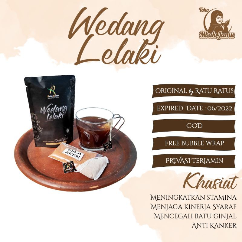 

WEDANG LELAKI Celup Stamina Pria Anti Pegal Linu