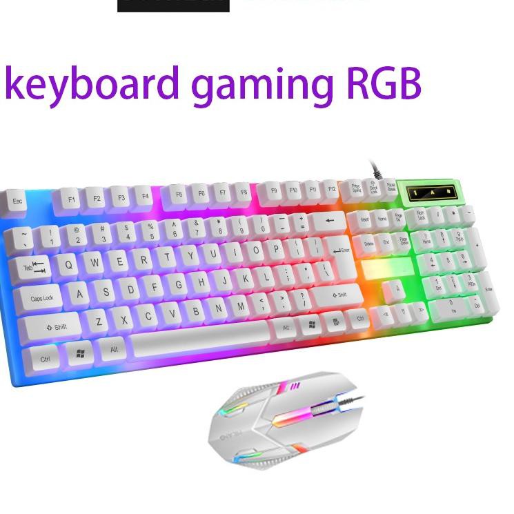 Big Sale.. Jovitech Keyboard Dan Mouse LED Keyboard PC Komputer LDKAI 832 Gaming Dengan Kabel - G14