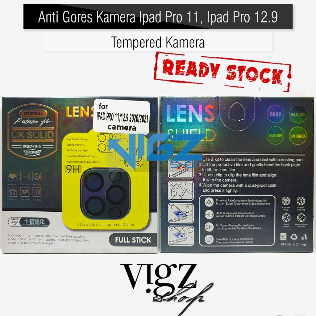 iPad Pro 11 2020 iPad Pro 12.9 2020 2021 Pelindung Kamera Premium Back Camera Lens Protector 9H