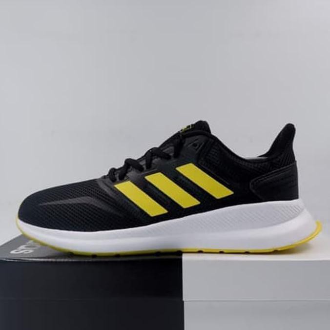 TERLARIS ALAT GYM FITNESS► SEPATU RUNNING/LARI ADIDAS RUNFALCON CORE BLACK SHOYEL F36206 ORIGINAL