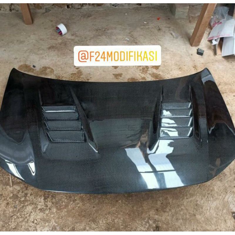 civic fb engine hood custom js racing carbon kevlar