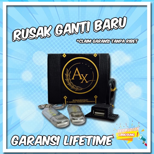 PENGAMAN MOTOR PAKAI FLASHDISK MINI BUZZER KUNCI GANDA ANTI MALING ORI