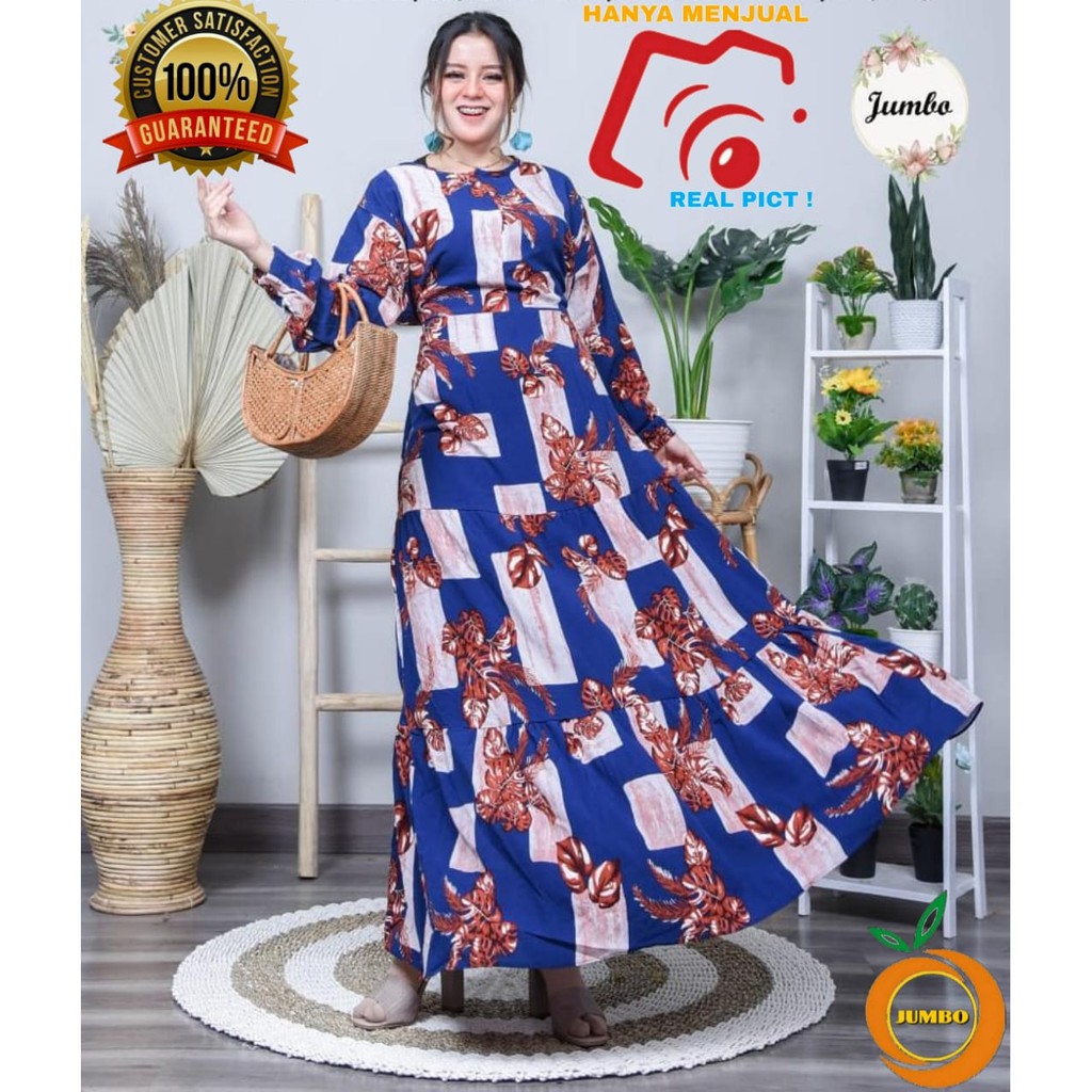 Jual GAMIS JANDA BOLONG JUMBO LD 120 SOHSN KATUN BANGKOK RAYON VISCOSE